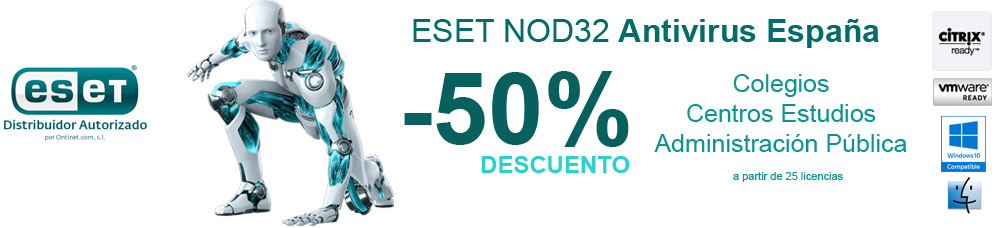 Descuentos antivirus NOD32 colegios