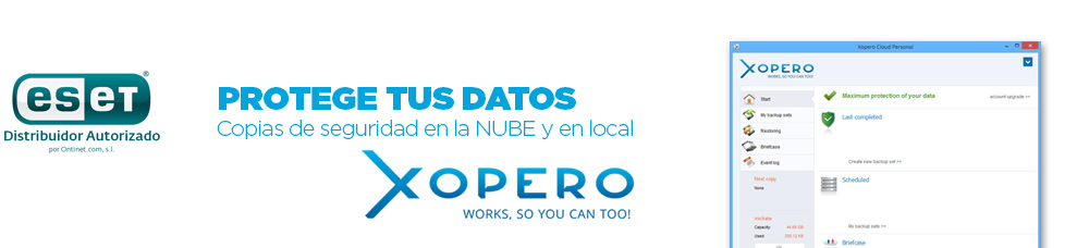 Copias de seguridad en la nube Xopero by ESET